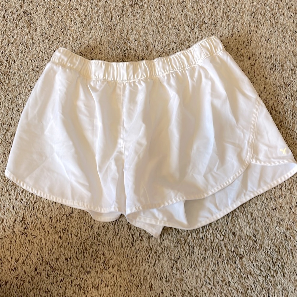 white athletic shorts